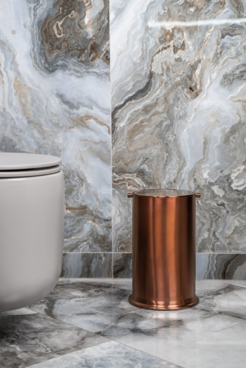 Ведро для мусора с вращающейся крышкой Copper Brushed