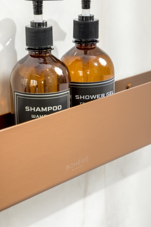 Полка подвесная 60см BRUSHED BRONZE