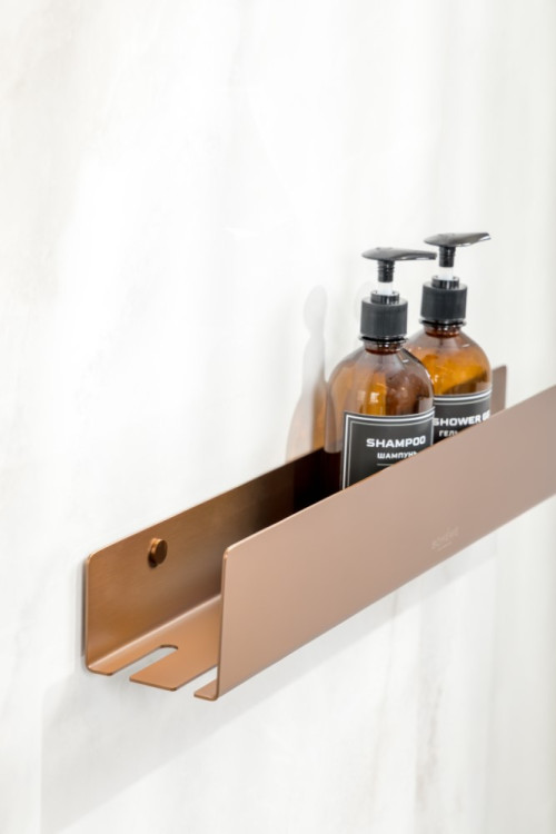 Полка подвесная 60см BRUSHED BRONZE