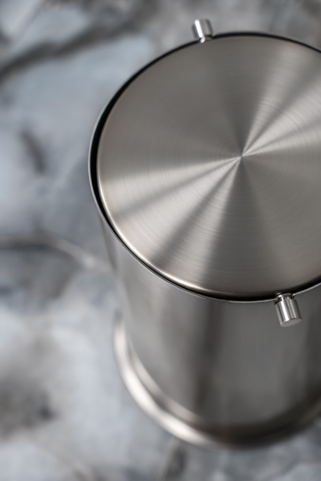 Ведро для мусора с вращающейся крышкой Nickel Brush