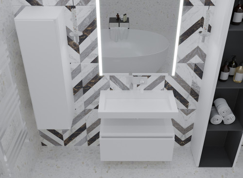 Ящик под столешницу 100см WHITE глянец VALLESSI UNO-S