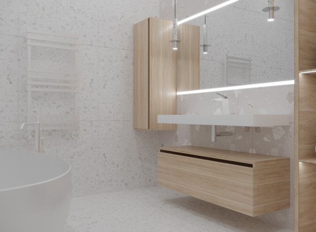 Ящик под столешницу 120см LIGHT OAK VALLESSI UNO-S