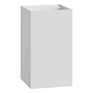 Раковина напольная Cube Corian 480*480*850 Matt White