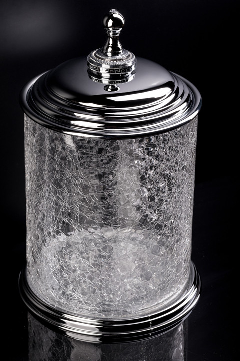 Ведро стекло ROYALE CRISTAL ХРОМ BLACK