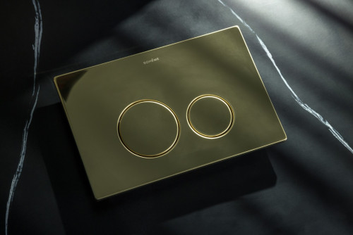Кнопка для инсталляции, нерж.сталь ультраплоская Gold GEBERIT 300-серия