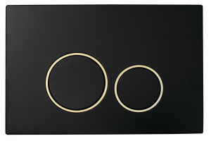Кнопка для инсталляции, пластик BLACK GOLD, круглая