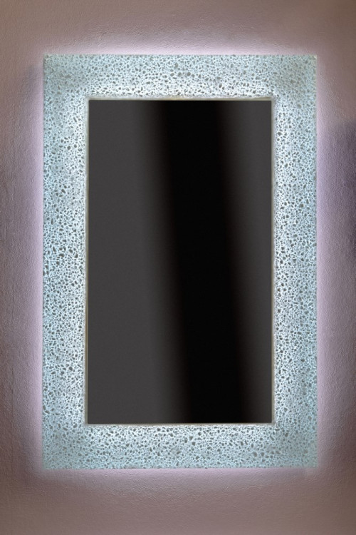 Зеркало AURA 60*90 белое, с подсветкой
