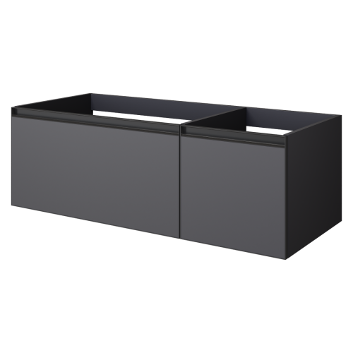 QUATRO 2 120см (80+40) тумба ANTHRACITE профиль ANTHRACITE