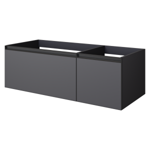 QUATRO 2 120см (80+40) тумба ANTHRACITE профиль ANTHRACITE с подсветкой