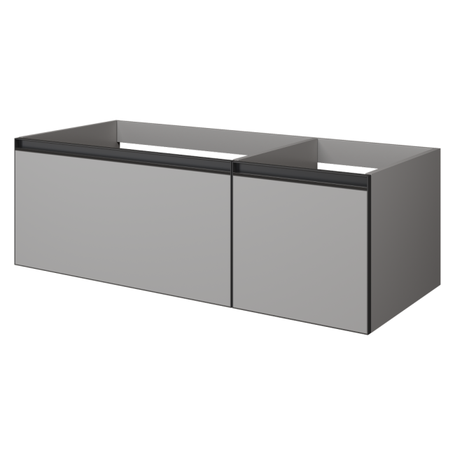QUATRO 2 120см (80+40) тумба LUNA профиль ANTHRACITE