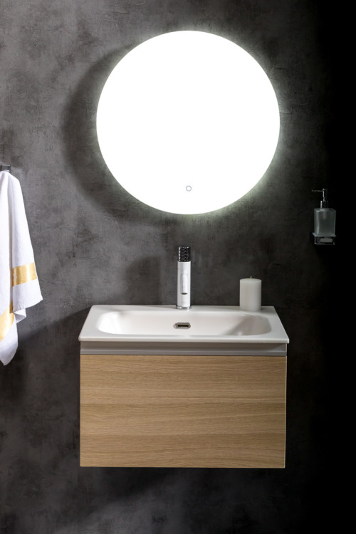 Тумба без раковины Vallessi 60*46см LIGHT OAK, 1 полка