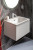 Тумба без раковины Vallessi 60*46см WHITE, 1 полка