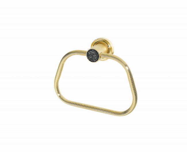 Полотенцедержатель кольцо ROYALE CRISTAL BLACK GOLD Полотенцедержатель кольцо ROYALE CRISTAL BLACK GOLD