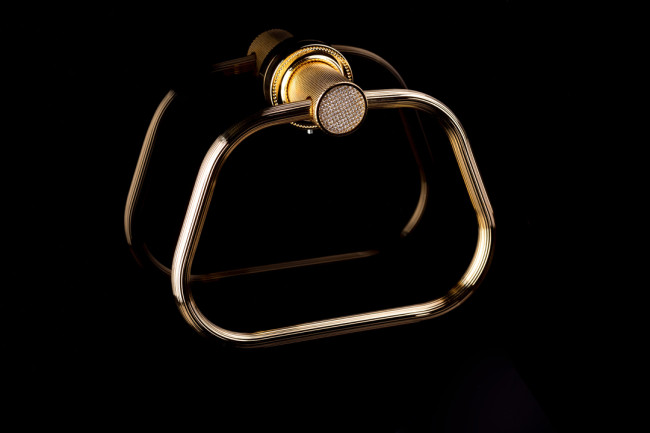 Полотенцедержатель кольцо ROYALE CRISTAL BLACK GOLD Полотенцедержатель кольцо ROYALE CRISTAL BLACK GOLD