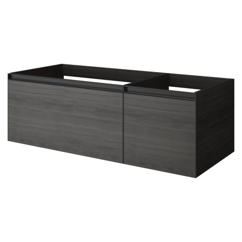 QUATRO 2 120см (80+40) тумба OAK ANTHRACITE профиль ANTHRACITE