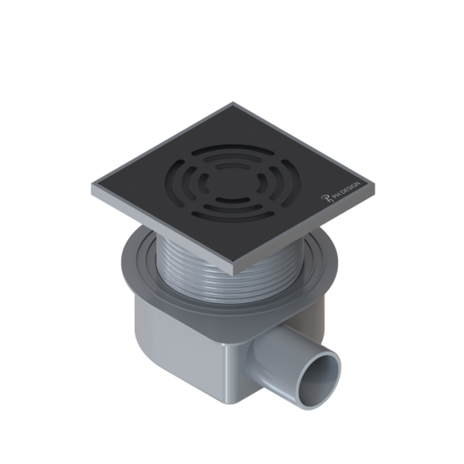 Душевой трап SMART DESIGN 10x10 cm