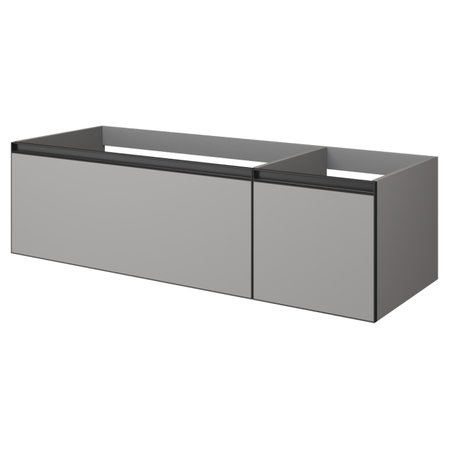 QUATRO 2 140см (100+40) тумба LUNA профиль ANTHRACITE