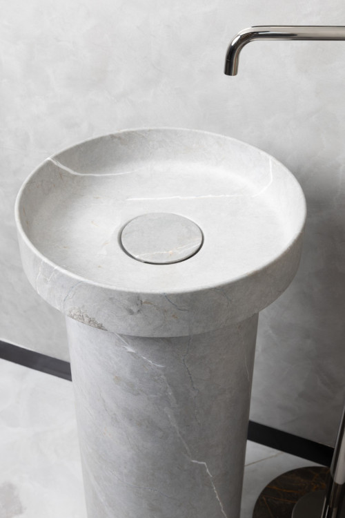Раковина накладная SOLE Corian 400*130 Amani Grigio