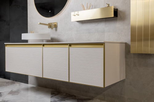 Раковина накладная рифленая SOLE Corian 400*130 белый