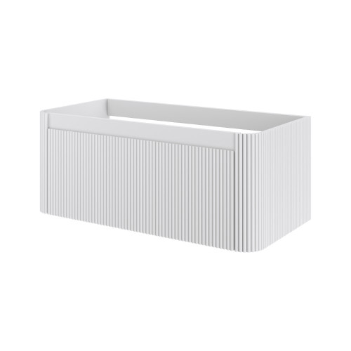 Тумба без раковины VOI рифл. 100см MATT WHITE