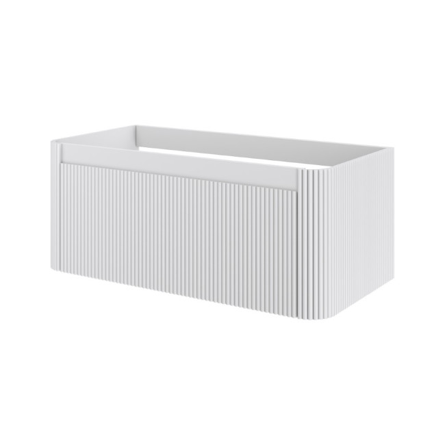Тумба без раковины VOI рифл. 100см MATT WHITE