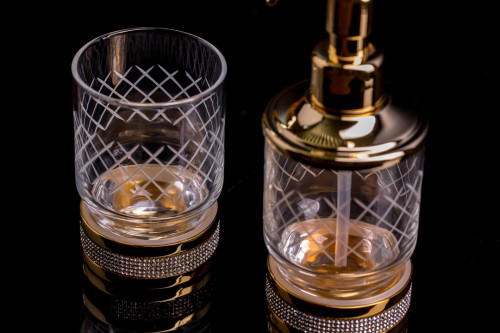 Настольный диспенсер ROYALE CRISTAL BLACK BR
