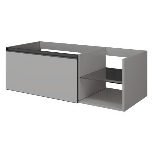 QUATRO 6 120см (80+40) тумба LUNA профиль ANTHRACITE