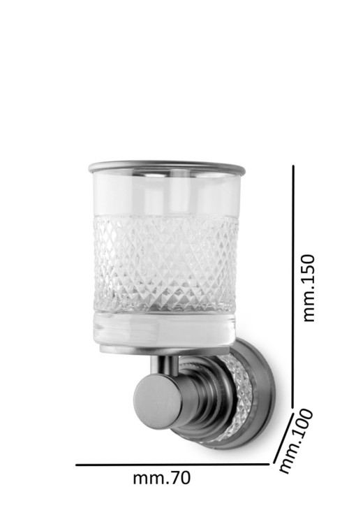 Стакан настенный AURA Chrome